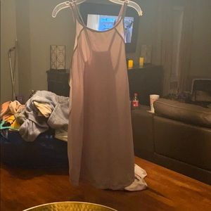 grayish purple tank top